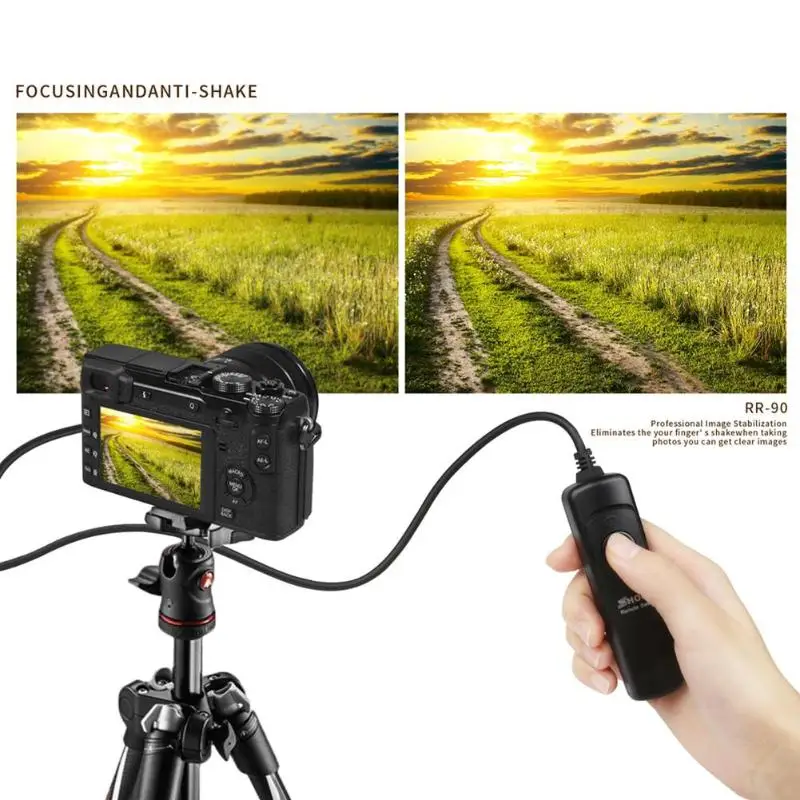 RS 60E3 кабель спуска затвора с таймером для камеры Canon 700D/600D/70D/60D/1000D/450D/650D|Пульты и
