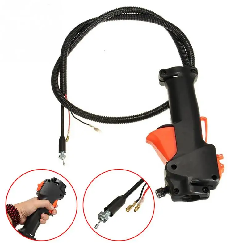 

Black injection material Lawn Mower Parts Switches Trimmer Brush Cutter Handle Switch Throttle Trigger Cable Accessories