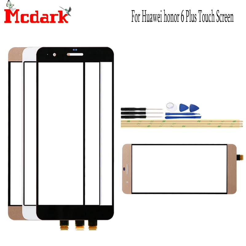 Mcdark 5 дюймов для Huawei honor 6 Plus запасное Переднее стекло сенсорного экрана с