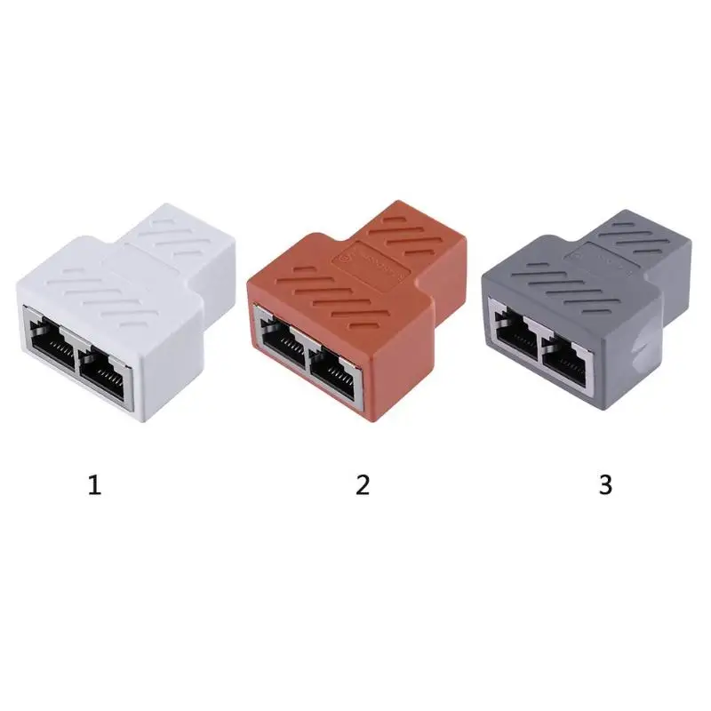 RJ45 сплиттер адаптер отклонения в размерах на 1 2 двойной сетевой разъем Ethernet для