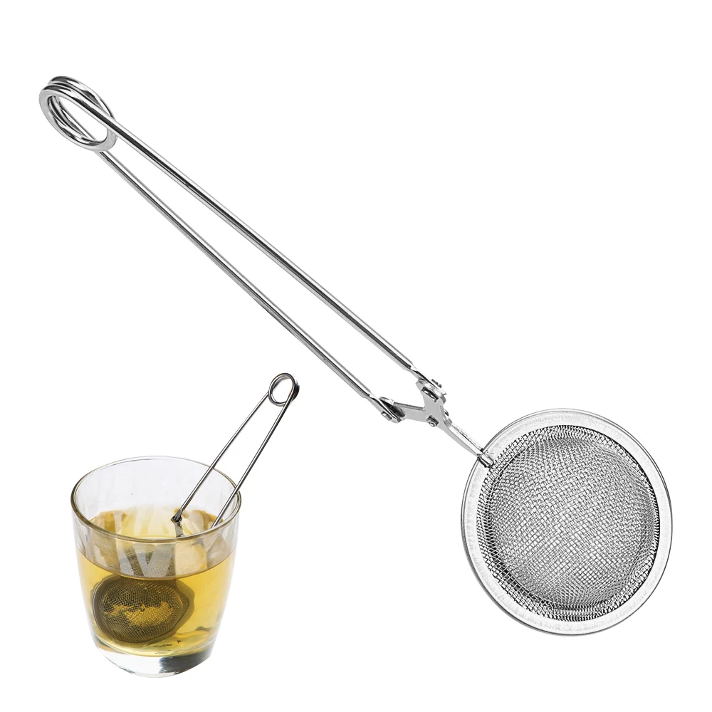 

Sphere Mesh Tea Strainer Stainless Steel Handle Tea Ball Kitchen Gadget Coffee Herb Spice Filter Diffuser Tea Infuser