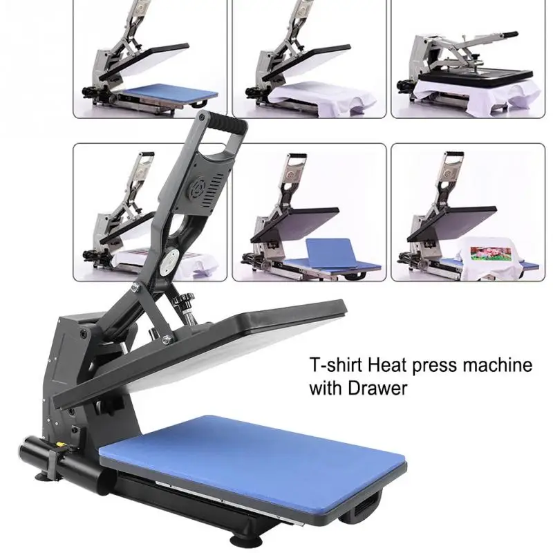 Excellent 40*50cm Hydraulic High Pressure Digital Manual T-shirt Heat Press Machine 5