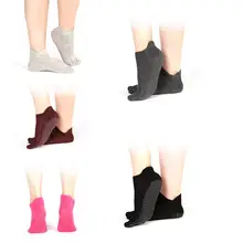 Дышащие женские носки для йоги с противоскользящей резиновой подошвой, спортивные носки для фитнеса, впитывающие пот носки для йоги