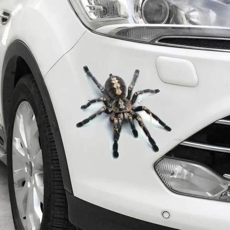 

Funny 3D Spider Crawling Car Sticker Amusing Decal Track Rear Window Decal 1X