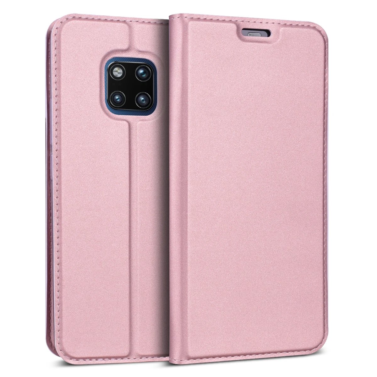 

Luxury Flip Case For Huawei Mate 20 Pro Cover Leather Kickstand Wallet Card Protective Plain Cover For Huawei P30 Pro Case Flip