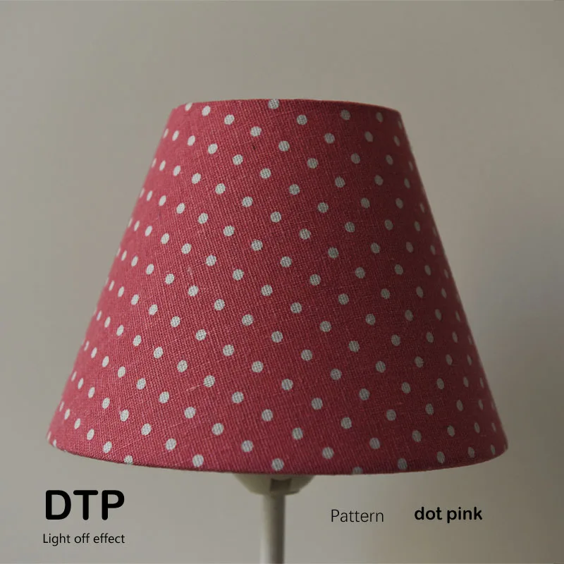 E27 Lamp shade Spotted pattern Textile Fabrics Fashionable Decorative E26 table lamp shade pendant lamp cover DsQi