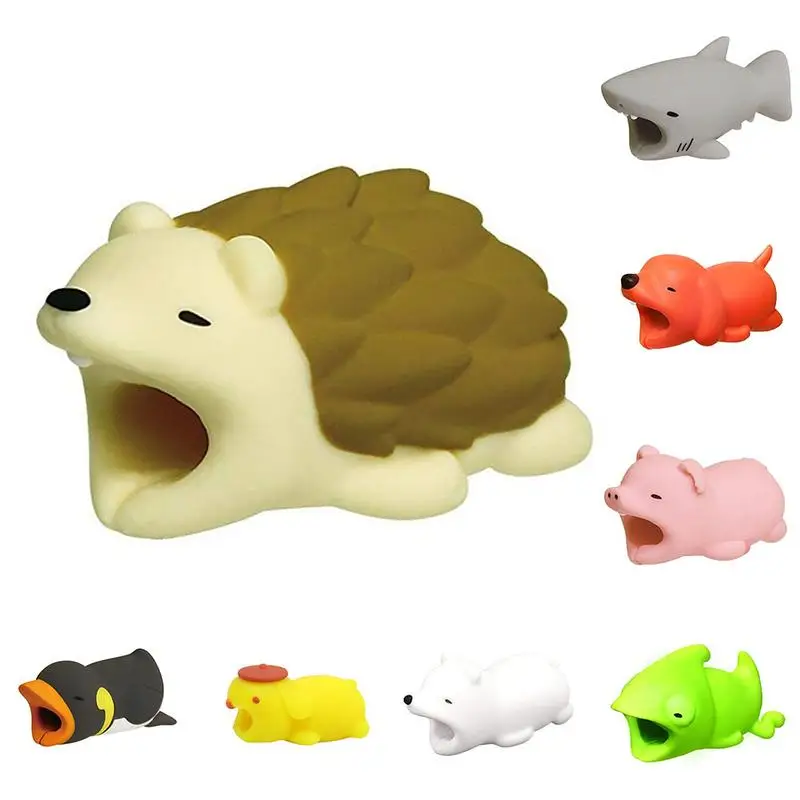 

Universal Cable Protector Bite Animal Shape Anti-break Data Line Saver Winder Lovely Cartoon Earphone Charger Cord Protection