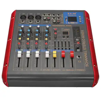 

LEORY 4 Channel Digital Sound Mixer With USB bluetooth 48V Power LCD Display Digital Effects For Audio DJ Karaoke Mixing Console