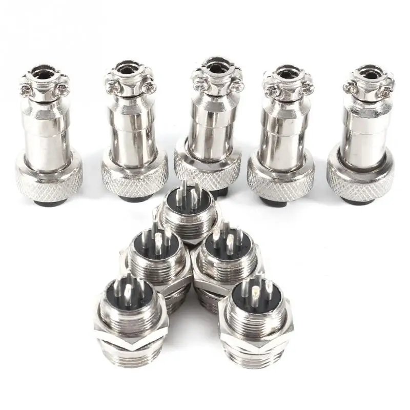 10 комплектов GX12 2/3/4/5/6Pin 12 мм авиационный штекер мужской + женский металлический