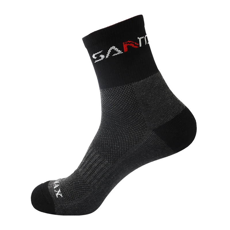 Men Socks Quick Drying Outdoor Sports Hiking Camping Cycling Half Thick Running SANTO mens socks