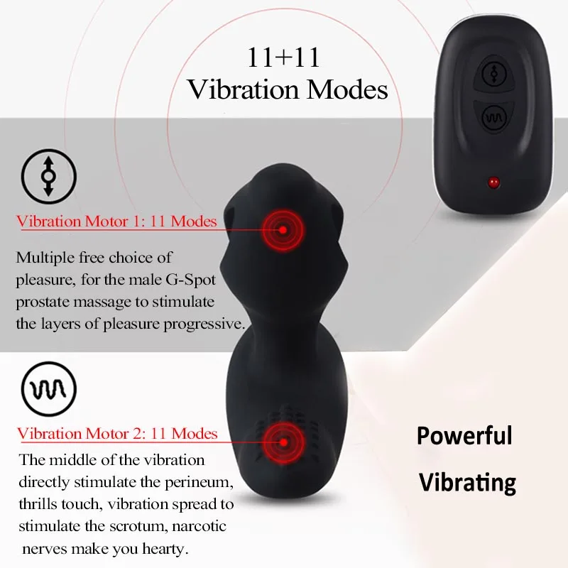 Meselo Multi speed Anal Plug дистанционного Управление вибратор для человека простаты