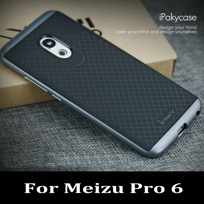 

Meizu Pro 6 case ipaky brand case for meizu pro 6 pc frame+silicone soft tpu back cover case for Meizu pro6 cases