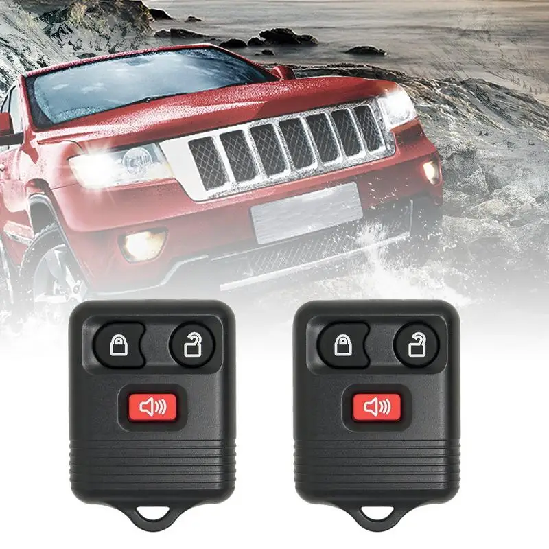 

2PCS Car Remote Key 3 Buttons Car Remote Control Keyless Entry Remote Controller Key FOR Ford F150