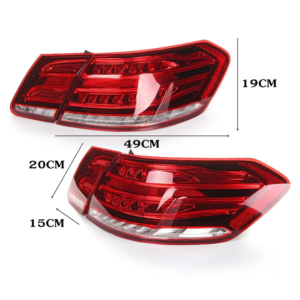  LED Tail Lights For Mercedes-Benz E Class W212 E350 E300 E250 E63 Sedan Lamps ABS Direct replacemen - 32978360997