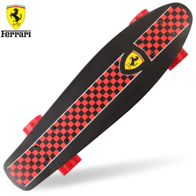 

Ferrari FBP4 Durable Skateboard Non-Slip Tread Built-In High-Quality Resistant Ming Steel Bearing Skateboard 4 Wheels Toy Sports