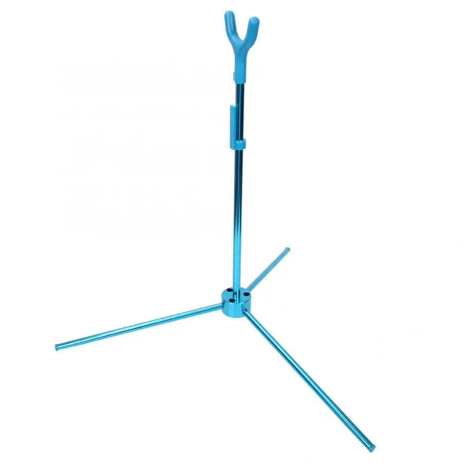 Blue Archery Bow Tripod Detachable Stand Outdoor Compound Recurve Bows Hunting Accessory Blue Archery Bow Tripod Detachable Stand Outdoor Compound Recurve Bows Hunting Accessory