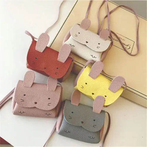New Rabbit PU Backpack Kid Girls Children Cute Rabbit mini small Wallet Coin Shoulder Messenger Bag