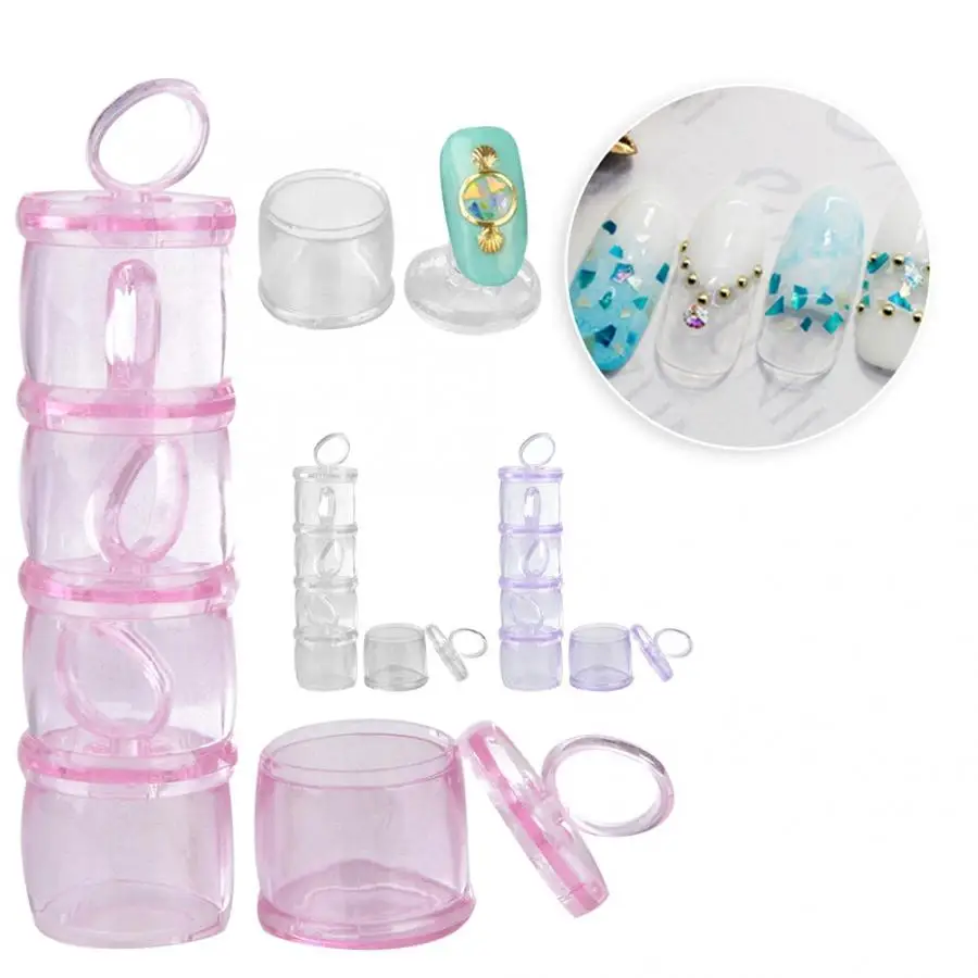 

3Colors Nail Tip Display Practice Rack Manicure Tool & Training Nail Stand nail display