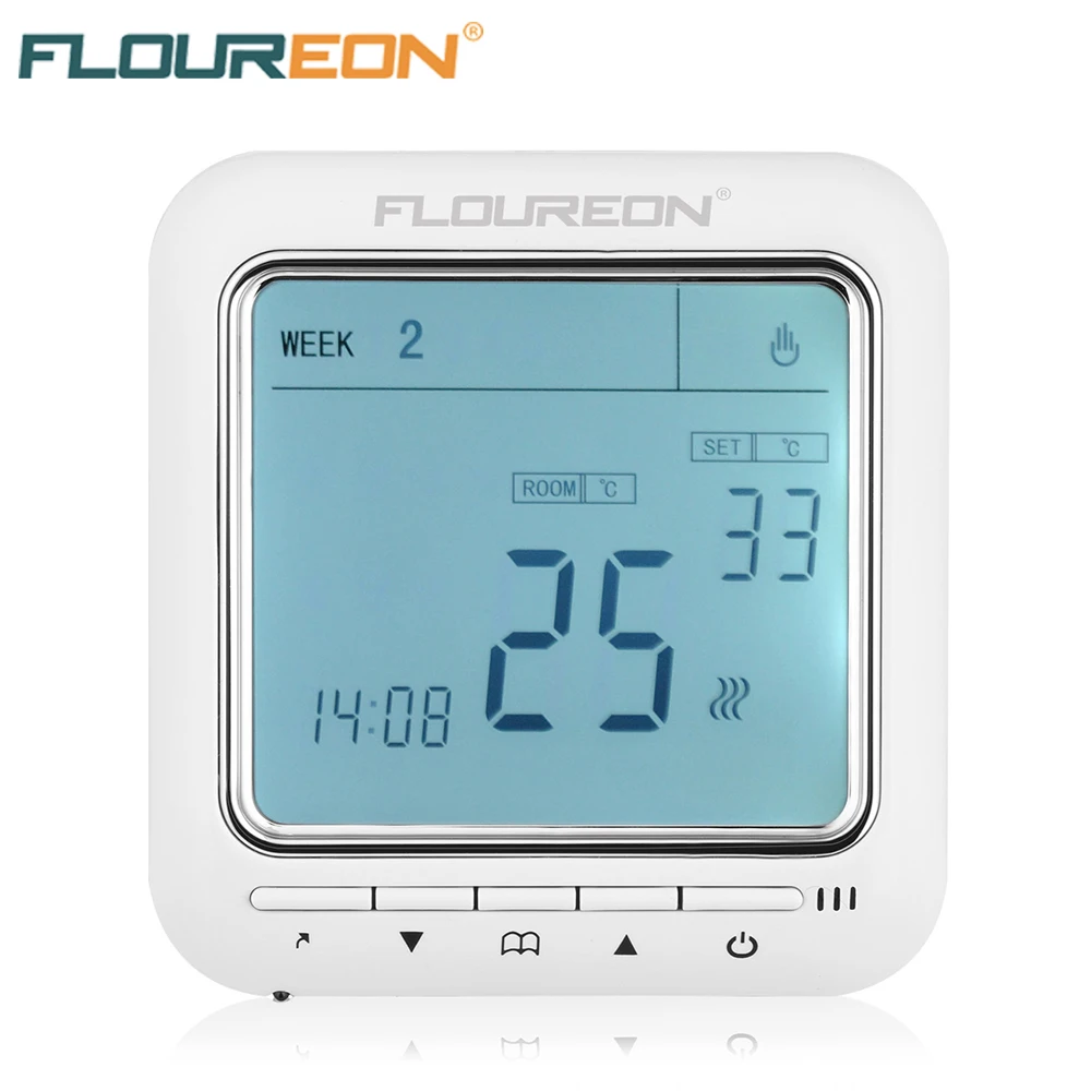 

Floureon Digital Temperature Controller Thermostat LCD Display Anti-Freezing Electric Floor Heating Thermoregulator 220VAC