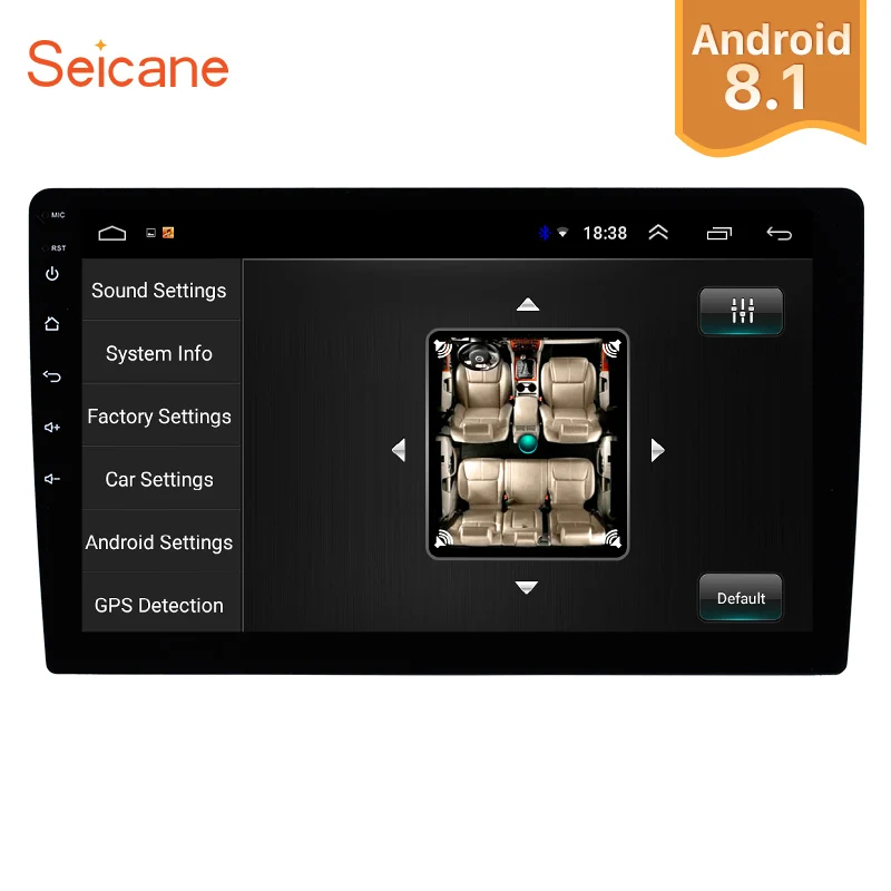 Автомагнитола Seicane Универсальный DVD плеер с GPS навигацией 9 &quot Android 8 1 Bluetooth 3G Wi