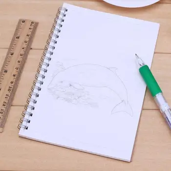 

ALLOYSEED 2pcs Retro Spiral Coil Horizontal Line Sketchbook Notebook Diary Journal Student Note Pad Memo School Office Supplies