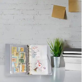 

Transparent 6-hole Loose-leaf Notebook Planner Cover Stationery Accessories
