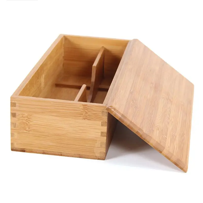 Деревянная коробка для хранения палочек для еды, коробка для ювелирных изделий, Подарочная коробка для столовых приборов, держатель для кухонной столешницы, обеденного стола