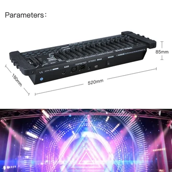 

Party Pub DJ AC110-240V Mini 384 Channels Controller Console Stage Lighting Operator Equipment Manual Control DMX512 Night Light