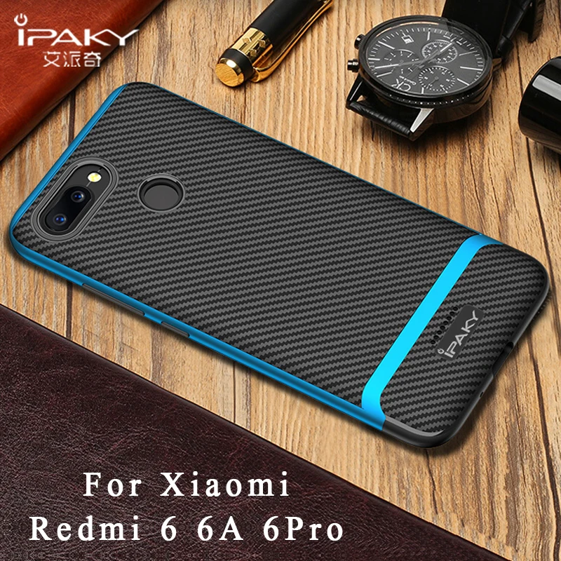 IPaky чехол Xiaomi Redmi 6A 6 Pro Чехол силиконовый + рамка для ПК Prime чехлы |