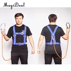 Rock Climbing Half Body Fall Protection Safety Harness Belt Lanyard with Carabiner CE Mountaineering Rescue Tree Arborist Rock Climbing Half Body Fall Protection Safety Harness Belt Lanyard with Carabiner CE Mountaineering Rescue Tree Arborist