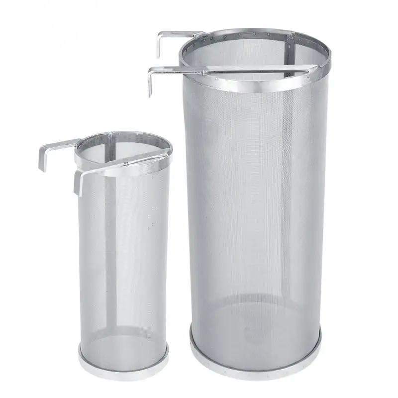 

300 Micron Stainless Steel Homemade Brew Beer Hop Mesh Filter Strainer with Hook Home brew Filter For Homebrew