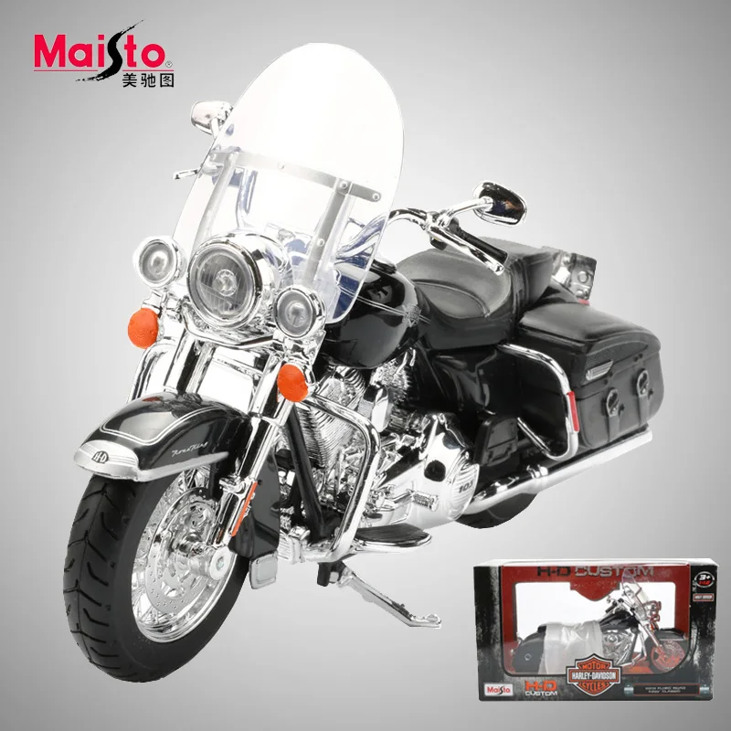 

Maisto 1:12 Alloy Motorbike Model Toy Retro Motorcycle Models 2013 FLHRC ROAD KING CLASSIC Decoration Toys For Children Gift