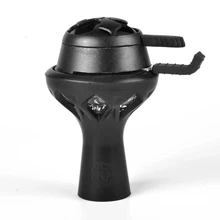 Стиль силиконовые стеклянная кальянная чаша с двойной ручкой уголь держатель тепла держать кальян чаша для кальяна Sheesha Водопровод