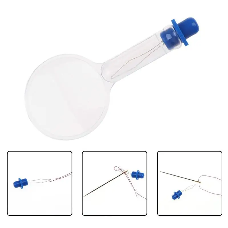 

5pcs /10pcs Transparent Plastic Magnifier Needle Threader Sewing Threader Sewing Tools Guide Needle Easy Device Accessories