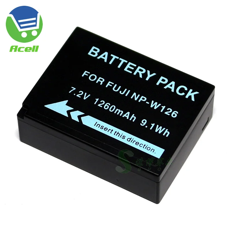 

NP-W126 NP-W126S Battery for FUJIFILM X-Pro1 X-Pro2 X100F X-H1 X-T20 X-T30 X-T100 X-E1 X-E2S X-E3 X-A3 X-A5 X-A10 X-A20 Camera
