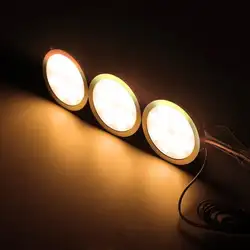 1 для 3 светодиодный ных светильников для шкафа с дистанционным управлением, Кухонные светильники для шкафа, ночной витрина, лампы для