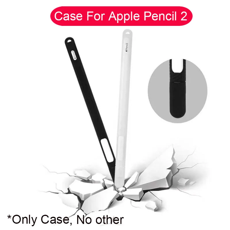Для Apple Pencil 2 Чехол Мягкий силиконовый держатель стилус чехол совместимый для Apple Ipad Tablet Touch Pen защитный чехол