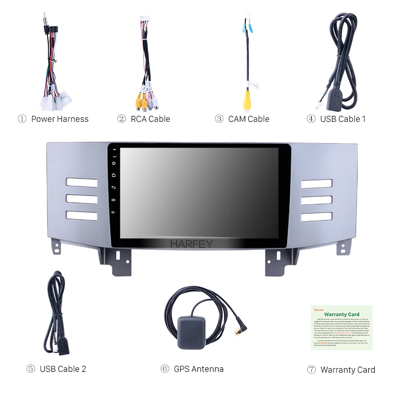 Perfect Harfey Touchscreen 9" Android 8.1 Car Radio For 2005 2006 2007 2008 2009 Toyota Old REIZ Head Unit Support DVR Rear View camera 3