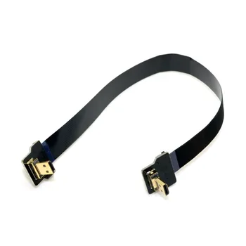 

Xiwai CYFPVFPV Micro HDMI Male to Micro HDMI FPC Flat Cable 20cm for FPV HDTV Multicopter Aerial Photography 90 Degree Up Angled
