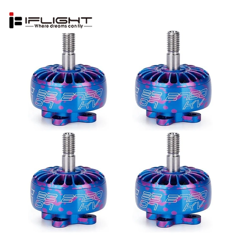 Бесщеточный двигатель iFlight XING 2207 1700KV 1800KV 2450KV 2750KV Камуфляжный фиолетовый