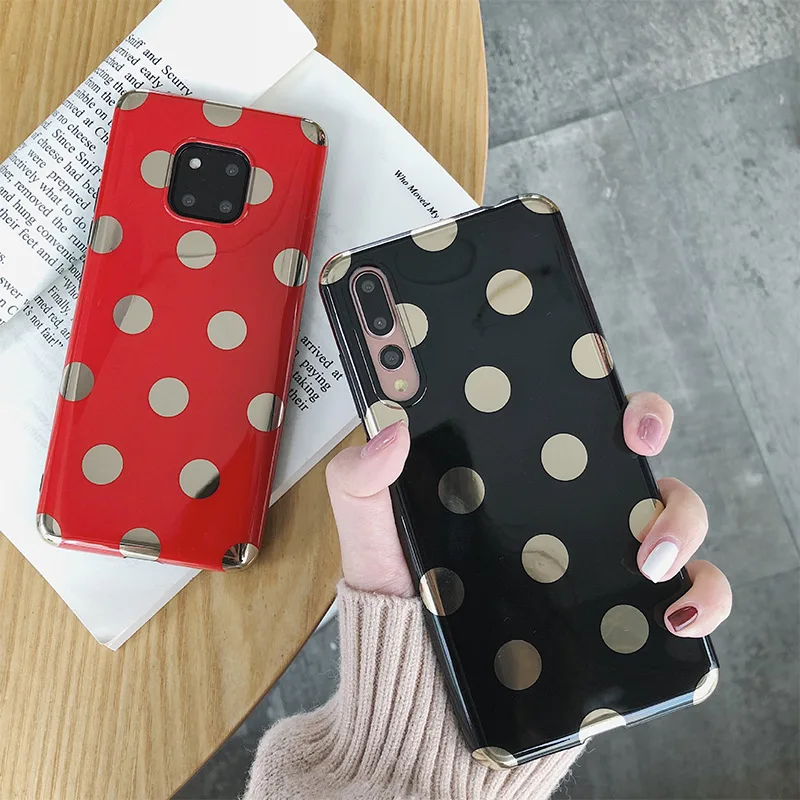 

Wave Point Phone Case For Honor 10 Nova3i 2S Luxury Cute Soft Silicone Back Cover For Huawei P20Pro Mate 20 10 Pro X Case Coque