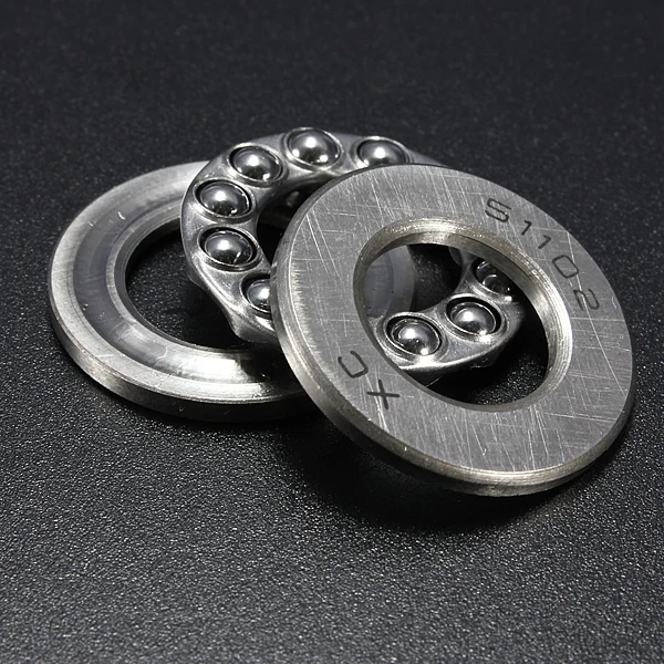 

Pratical Miniature Thrust Bearings Metal Sealed Shielded 3 Parts Roll Axial Ball Thrust Bearing 51100 15 x 28 x 9mm