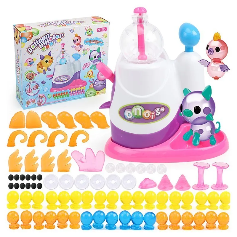 

Magic Sticky Balloons Game Inflator Machine Funny Assembled Bobo Sticky Toys DIY Balloon Inflatable Set Boys Girls Toys Gifts