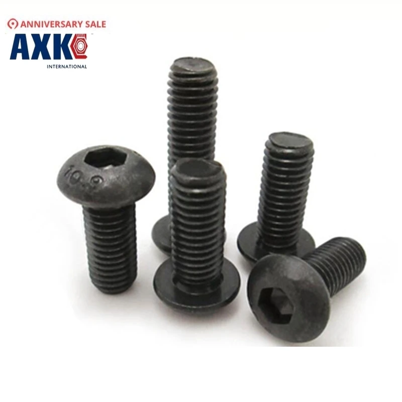 (50 Pc/lot) M2 m2.5 m3 m4 *l =4~50mm Grade 10.9 Class Iso7380 Alloy Steel Hex Socket Button Head Cap Screw | Обустройство дома
