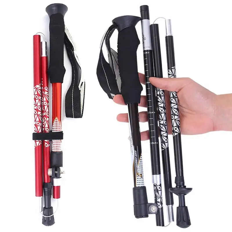 

Ultralight Trekking Pole Telescopic Folding Cane Hiking Mountain Walking Stick Stick Walking Stick Outdoor Equipment