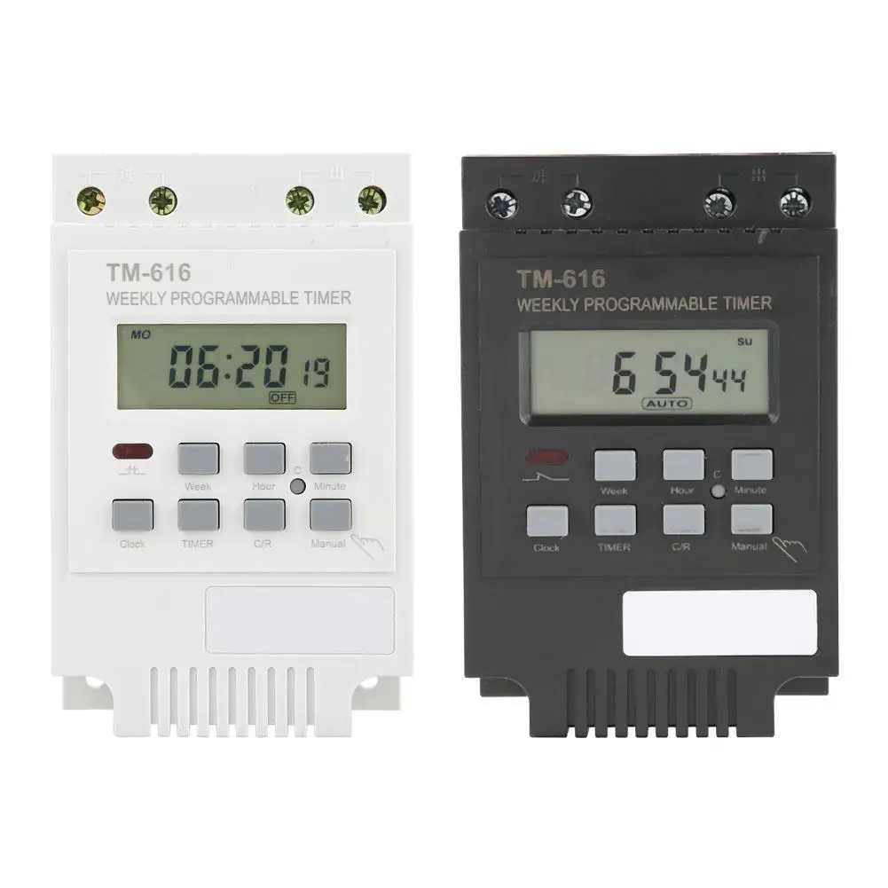 

7 Days Programmable Digital Timer Time Control Switch Din Rail Mount 2019 new style