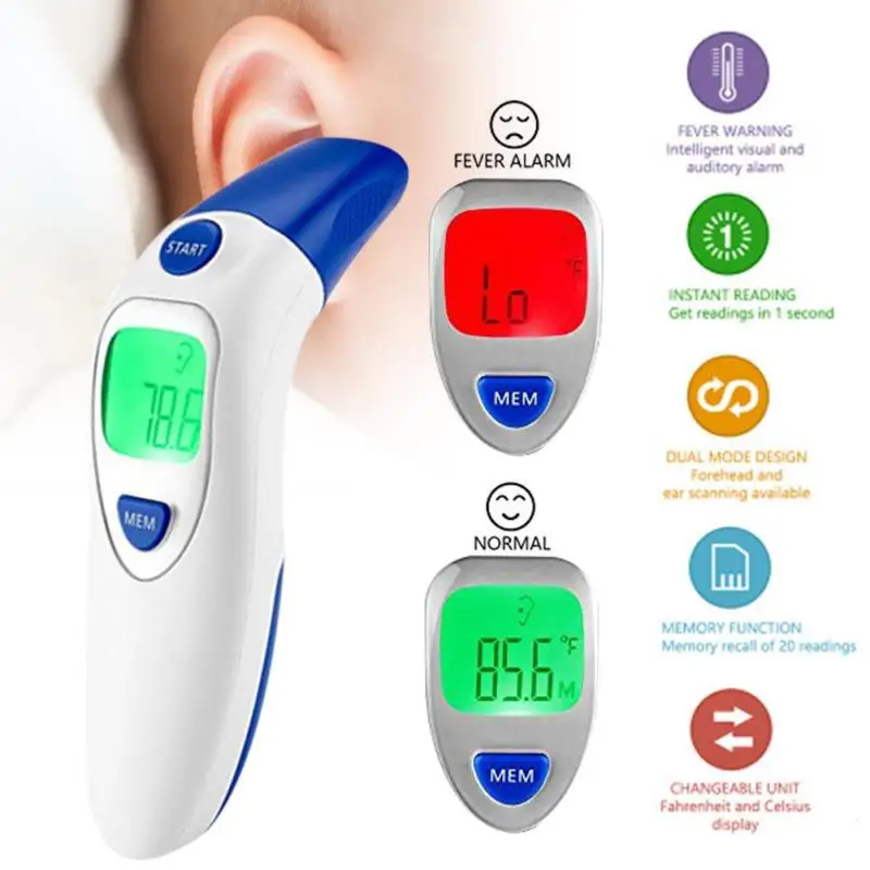 

1PC Baby Children Digital Fever Thermometer Kids and Adult Infrared Body Temperature Measurement Tool Baby Health Care B3