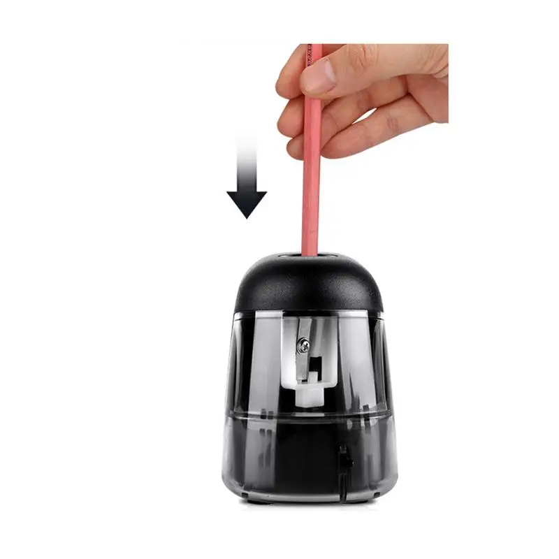 

Electric Pencil Sharpener Automatic Single Hole Battery Operated Smart Durable High Quality Cute Children Students Stationery