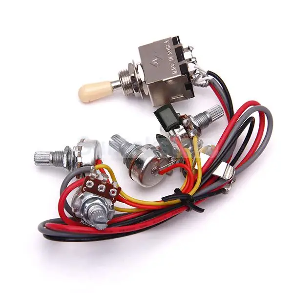 

Circuit Wiring for LP Electric Guitar 3 Box Toggle Pickup Selector 2V/2T/1J