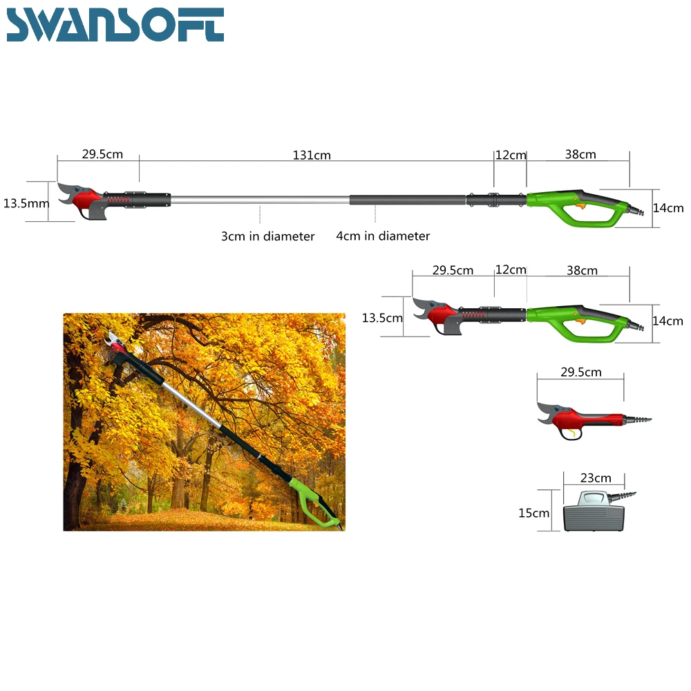 

Lithium battery pruner, apple tree high tree pruning shears, vine multipurpose pruning machine